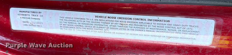 image for item YA2149 2024 Kenworth T880 dump truck