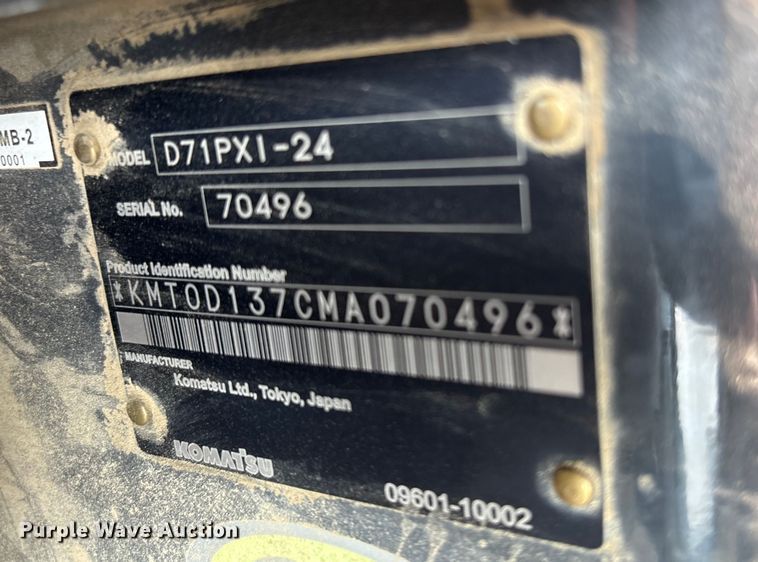 image for item YA2202 2022 Komatsu D71PXI-24 dozer