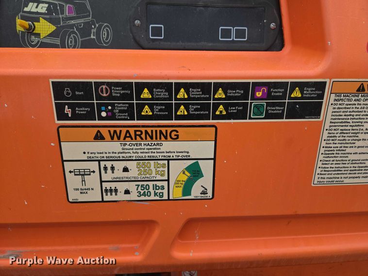 image for item YA2640 2019 JLG 660SJ boom lift