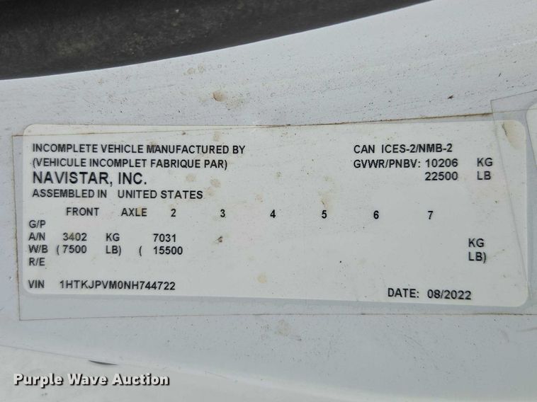 image for item YA2659 2022 Chevrolet Silverado 6500HD utility / service truck