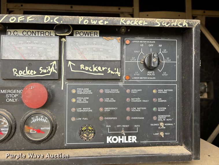 image for item YA2687 Kohler 30RE07J generator