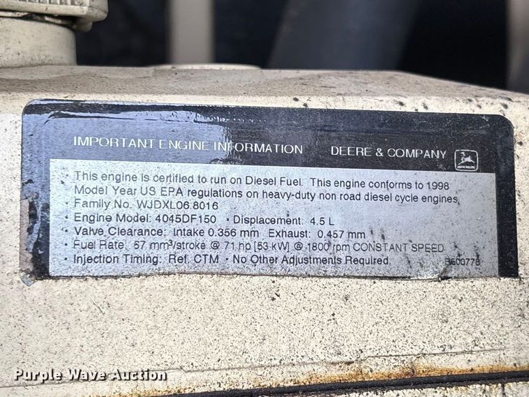 image for item YA2687 Kohler 30RE07J generator