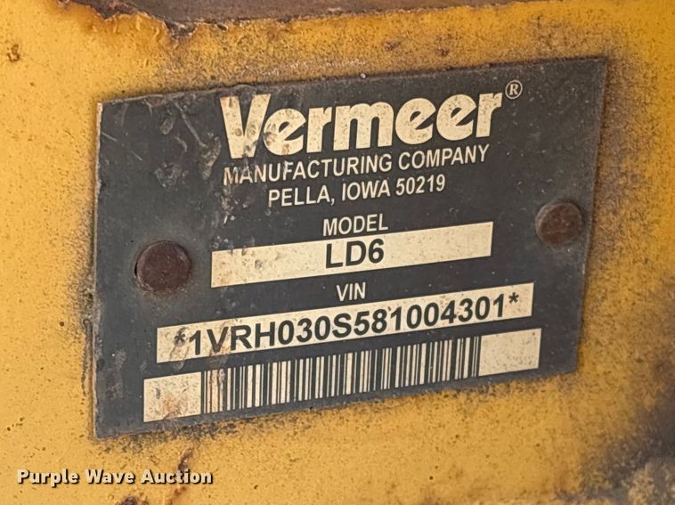 image for item YA2696 2008 Vermeer LM42 trencher