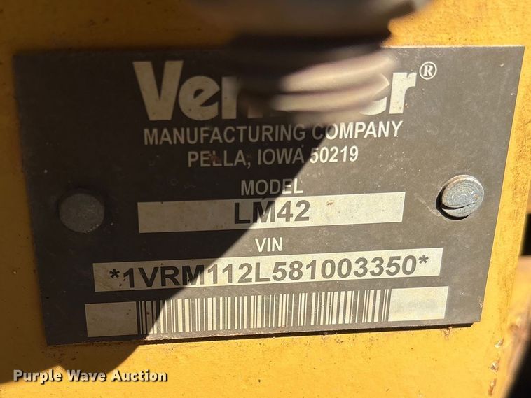 image for item YA2696 2008 Vermeer LM42 trencher