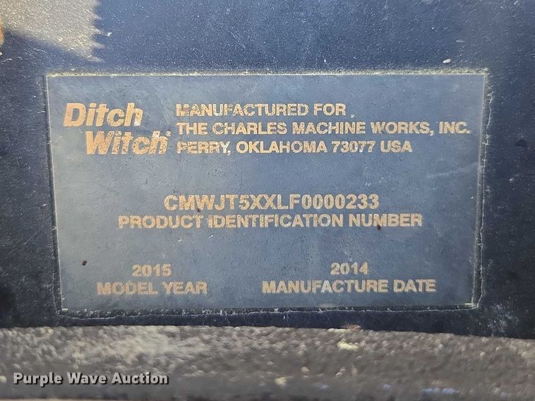 image for item YA2761 2015 Ditch Witch JT5 directional boring unit