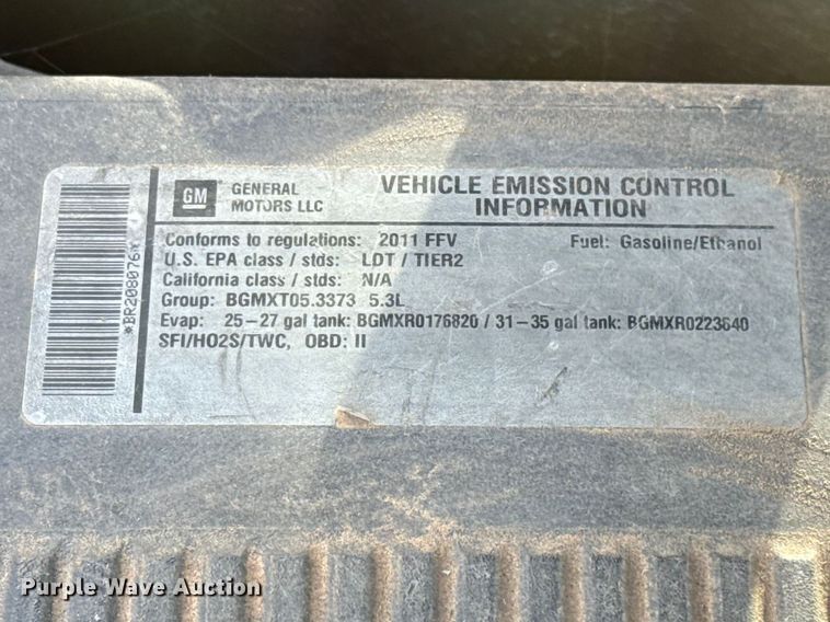 image for item DR0995 2011 Chevrolet Tahoe Police SUV