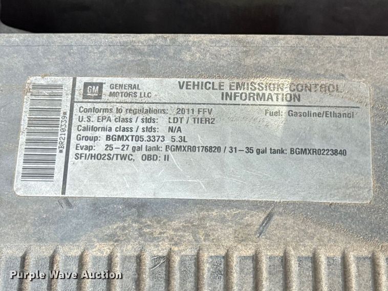 image for item DR0996 2011 Chevrolet Tahoe Police SUV