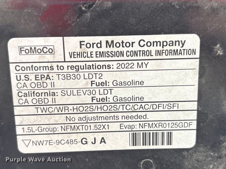 image for item DT0053 2022 Ford Bronco Sport SUV