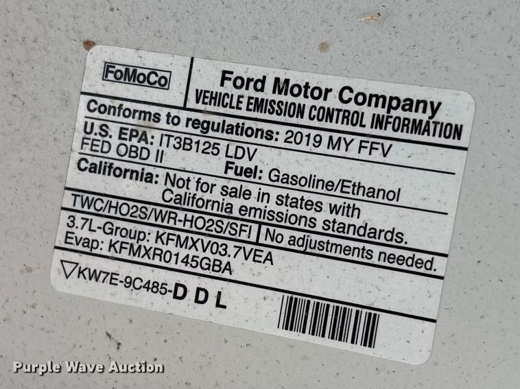 image for item EA4518 2019 Ford Taurus Police 