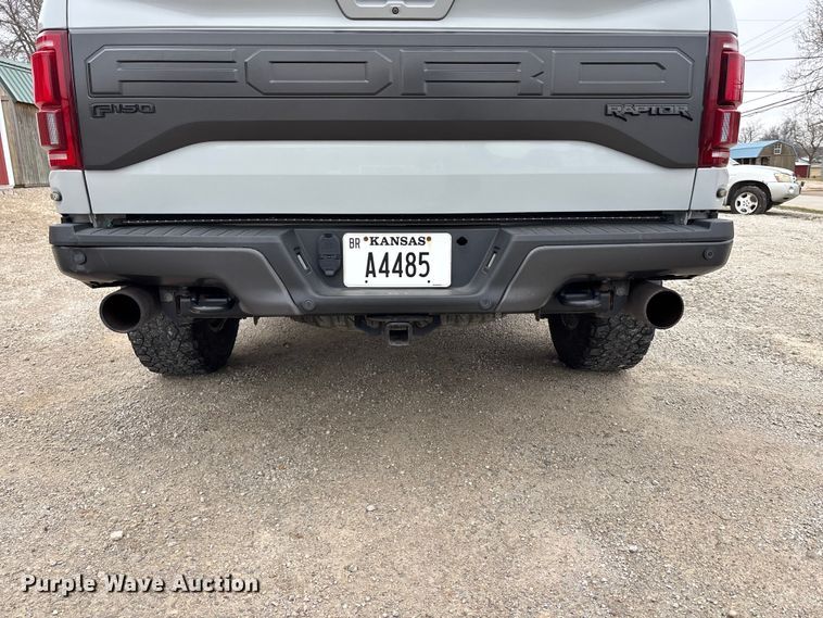 image for item EA4519 2017 Ford F150 Raptor Crew Cab pickup truck