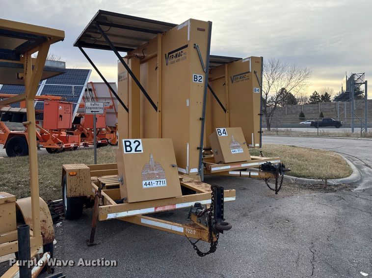 image for item EA4534 (2) Vermac PCMS 1210RS message board trailers