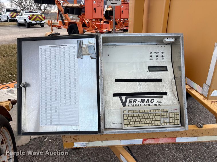 image for item EA4534 (2) Vermac PCMS 1210RS message board trailers