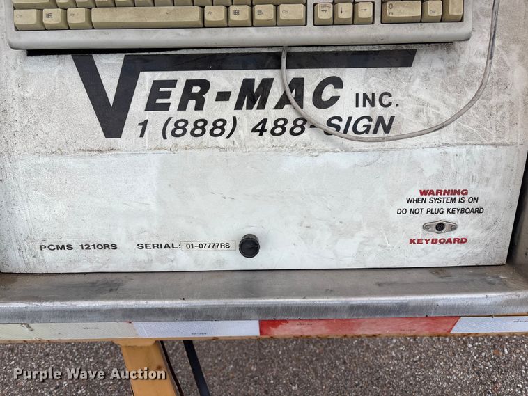 image for item EA4534 (2) Vermac PCMS 1210RS message board trailers