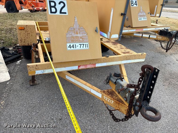 image for item EA4534 (2) Vermac PCMS 1210RS message board trailers