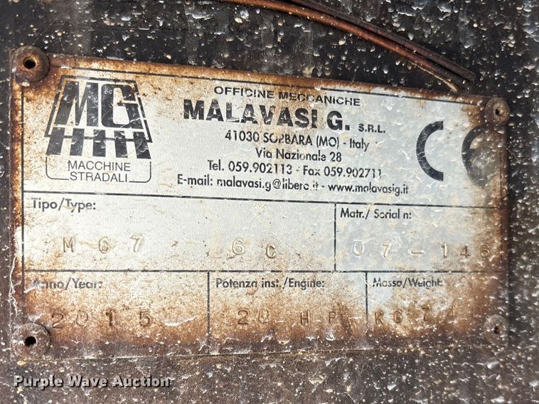image for item EA4542 2015 Malavasi Pavijet MG76C skid steer paver