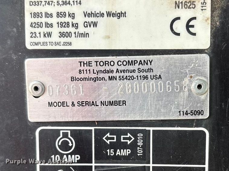 image for item EA4547 2008 Toro Workman 3200 utility vehicle