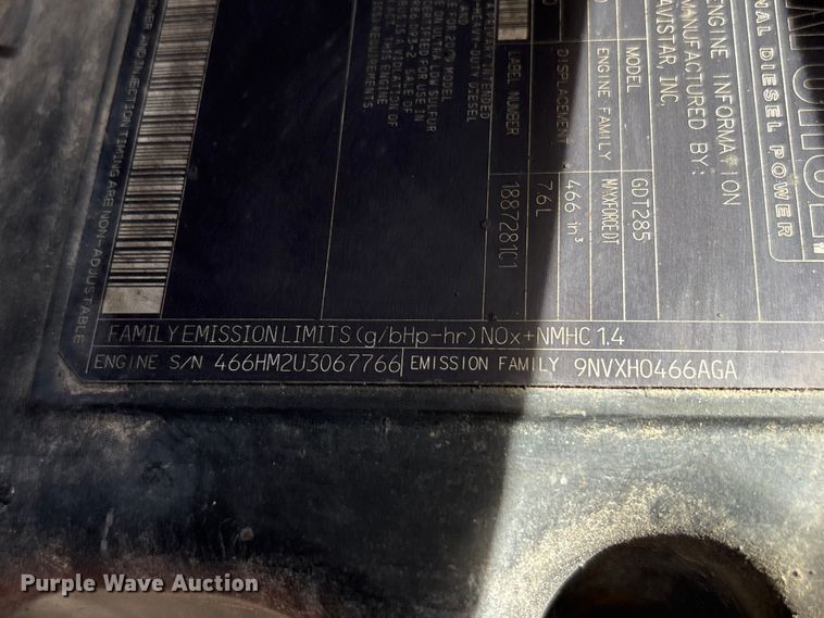 image for item EA4549 2009 International WorkStar dump truck