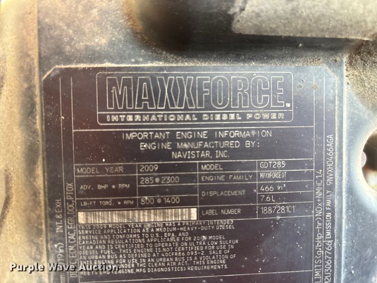 image for item EA4549 2009 International WorkStar dump truck