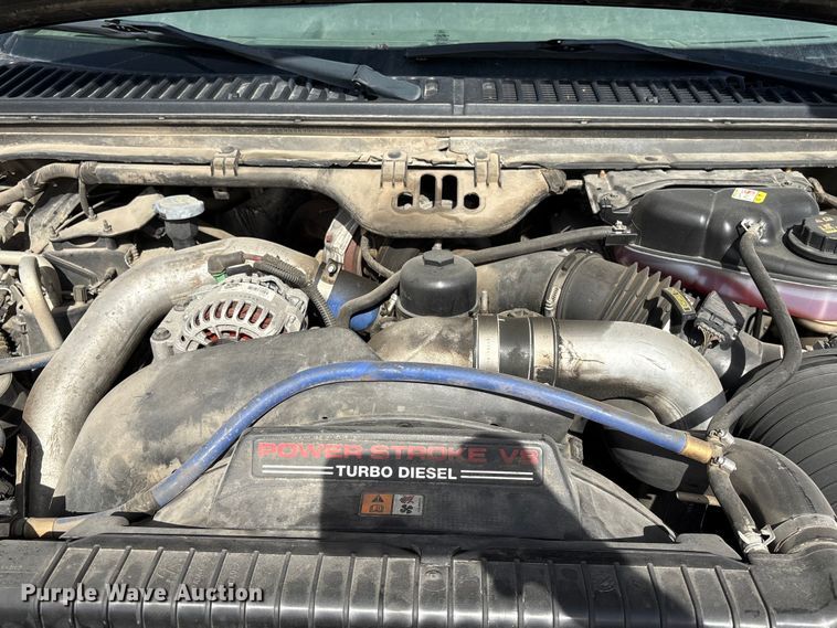 image for item EA4553 2004 Ford F350 Super Duty Ext. Cab utility bed pickup truck