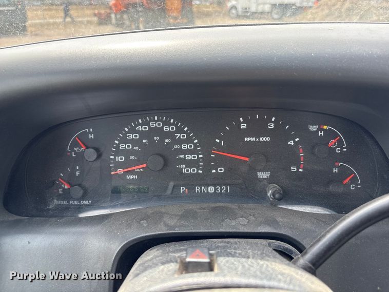 image for item EA4554 2004 Ford F350 Super Duty Ext. Cab utility bed pickup truck