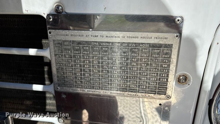 image for item ED2462 1969 GMC 6500 V-Eight pumper fire truck