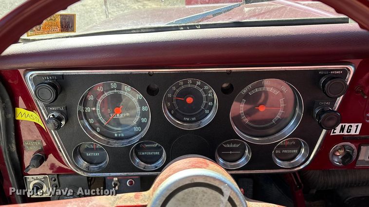 image for item ED2462 1969 GMC 6500 V-Eight pumper fire truck