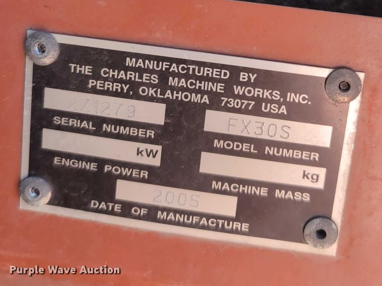 image for item EG2732 2005 Ditch Witch FX30S vacuum excavator