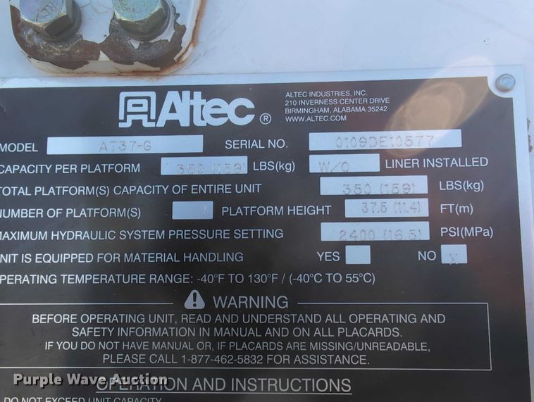 image for item EG2736 2009 Ford F450 Super Duty bucket truck