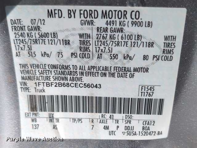 image for item EG2737 2012 Ford F250 Super Duty pickup truck