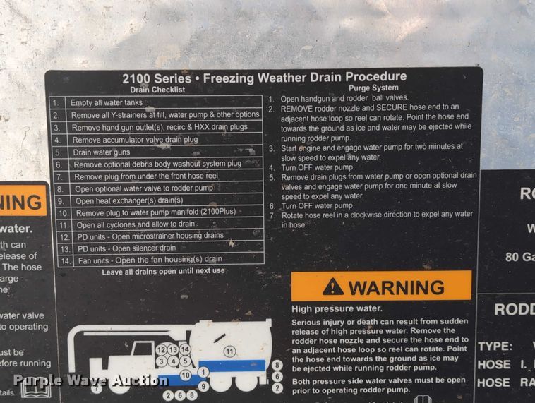 image for item EG2738 2014 Peterbilt 365 sewer jetter truck