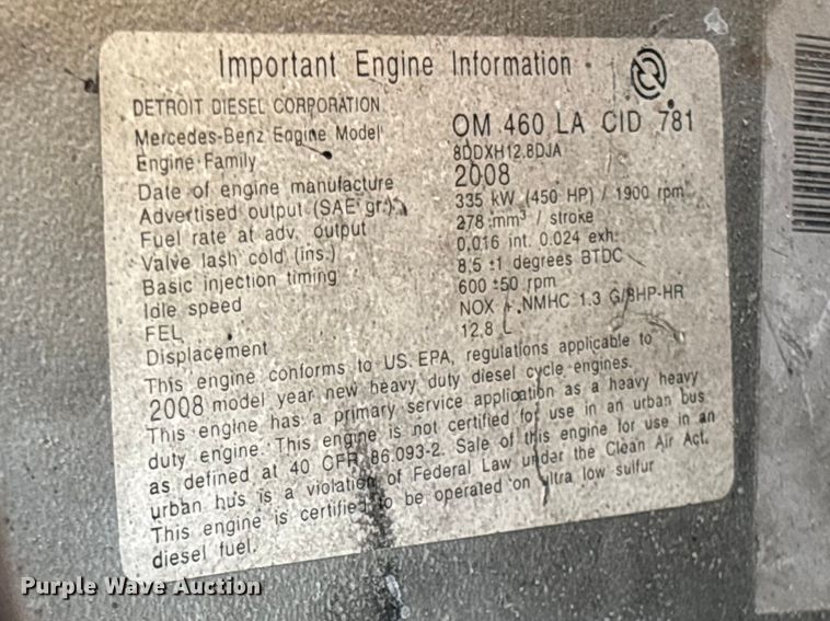 image for item EM5015 2009 Sterling L-Line semi truck