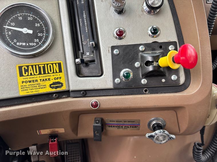 image for item EM5039 1988 Ford L9000 tanker fire truck