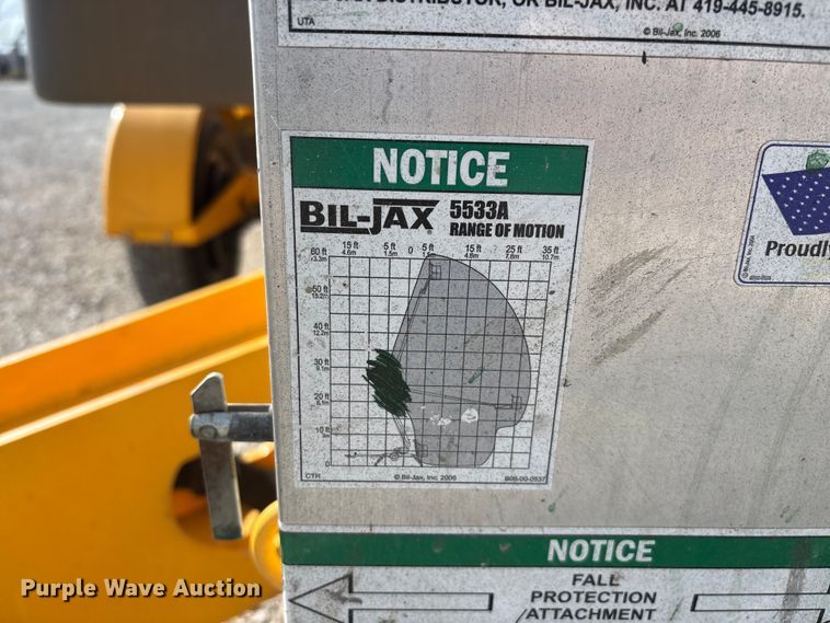 image for item EN5995 2008 Bil-Jax 5533A boom lift