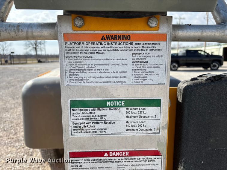 image for item EN5995 2008 Bil-Jax 5533A boom lift