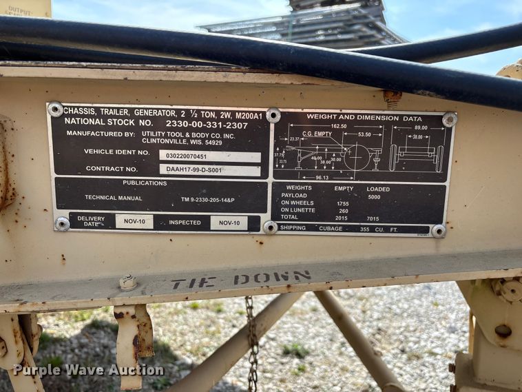 image for item EN5999 U.S Department of Defense MEP-804A  generator