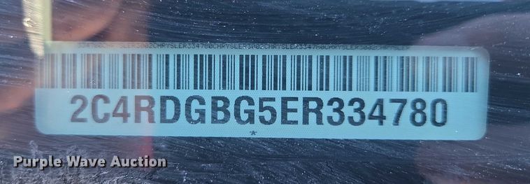 image for item ES2964 2014 Dodge Grand Caravan handicap accessible van