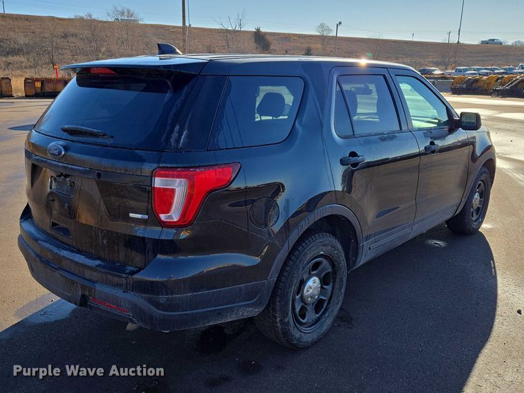 image for item ES2965 2018 Ford Explorer Police Interceptor SUV