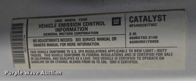 image for item ES2966 2008 Chevrolet Uplander van