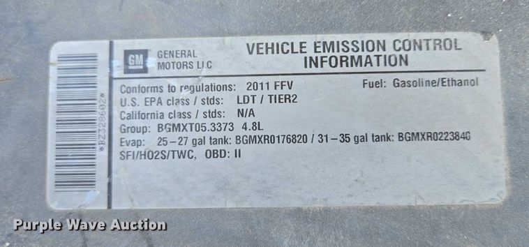 image for item ES2978 2011 Chevrolet Silverado 1500 Ext. Cab pickup truck