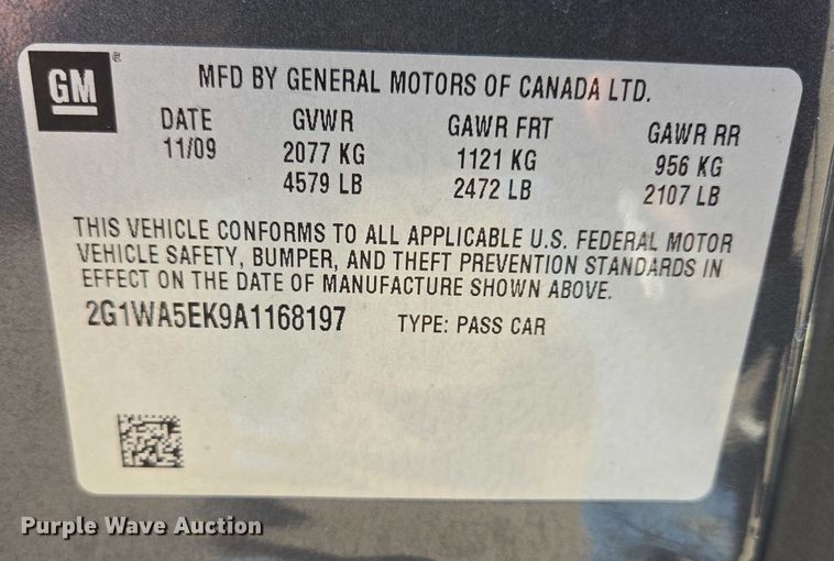 image for item ES2982 2010 Chevrolet Impala 