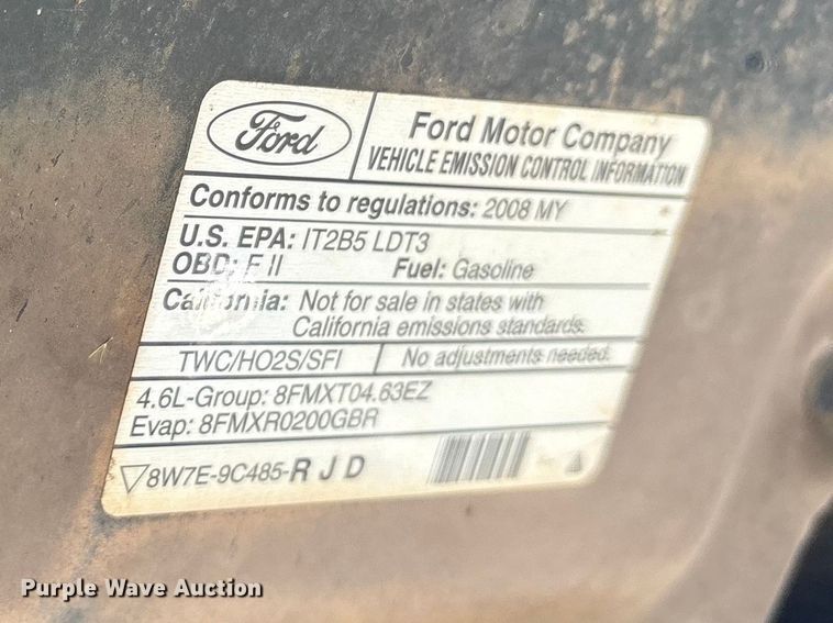 image for item ES8702 2008 Ford Explorer Police Interceptor SUV