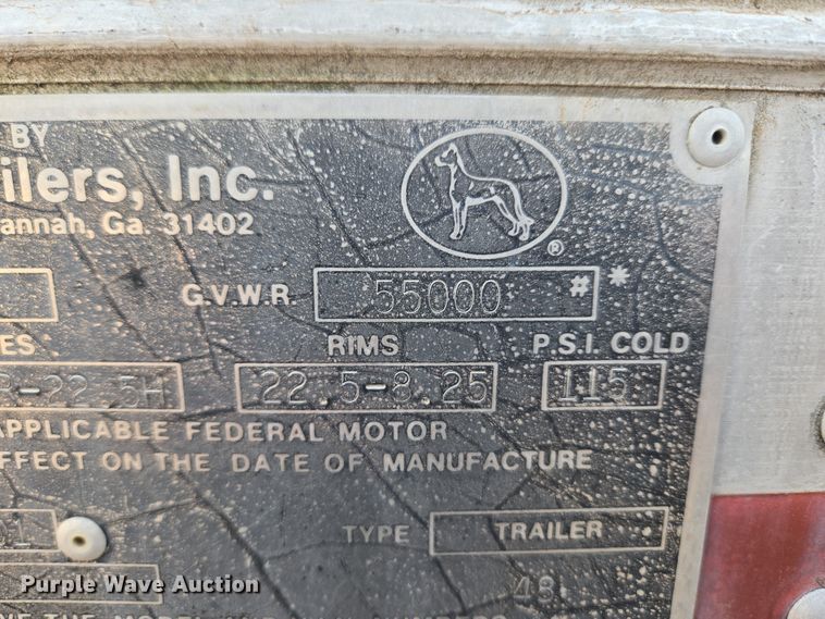 image for item ET1290 1994 Great Dane Trailers, INC dry van office trailer