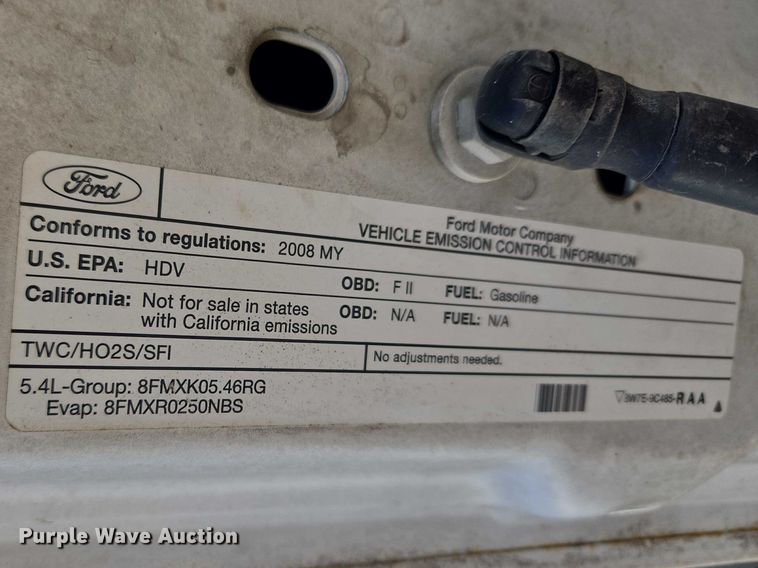 image for item ET1416 2008 Ford F250 Super Duty Ext. Cab pickup truck