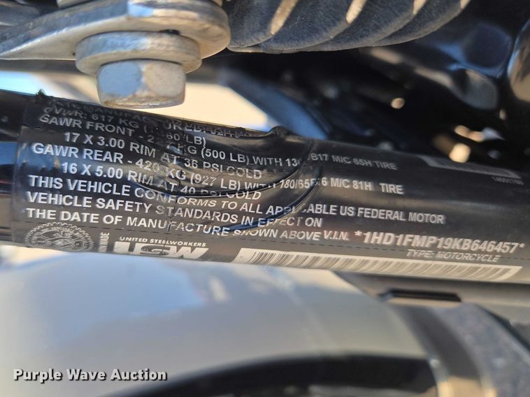 image for item ET1422 2019 Harley-Davidson Police Electra Glide motorcycle