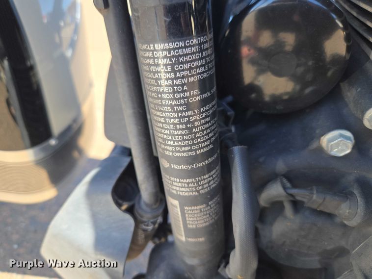 image for item ET1422 2019 Harley-Davidson Police Electra Glide motorcycle