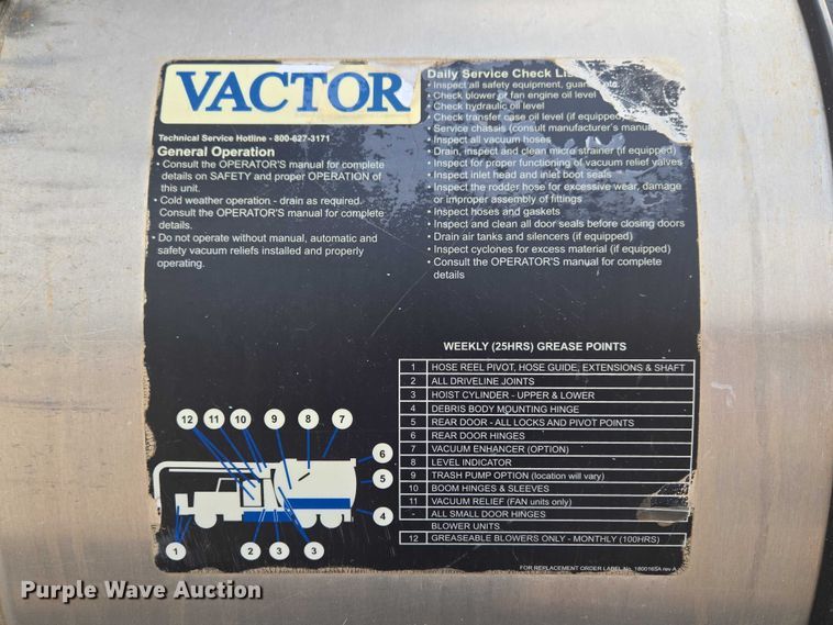 image for item ET1424 2015 Peterbilt 365 sewer jetter truck