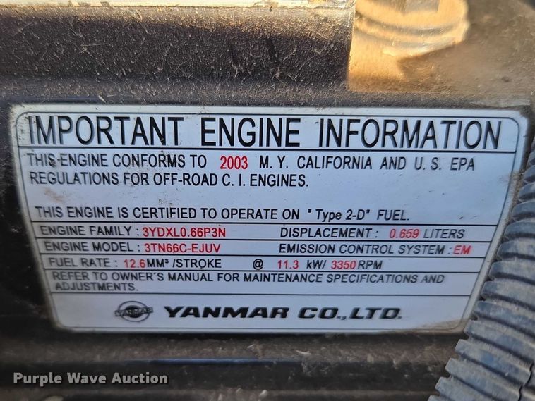 image for item ET1427 2003 John Deere Gator utility vehicle