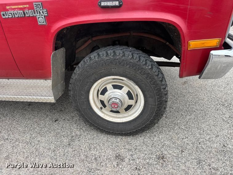 image for item ET1664 1985 Chevrolet Custom Deluxe 30 brush fire truck