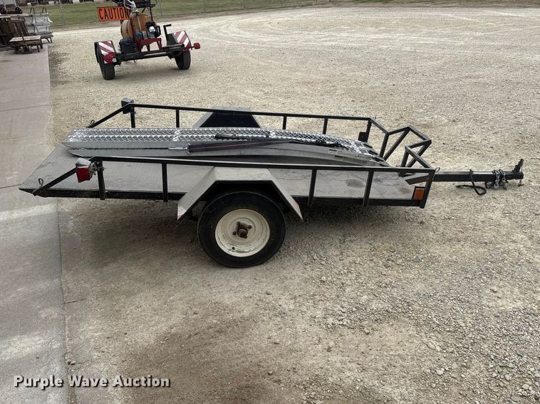 image for item ET1687 1984 Go-Getter AZGGT tilt deck utility trailer
