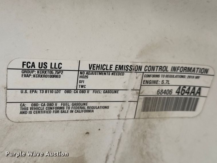 image for item ET1691 2019 Dodge Durango SSV SUV